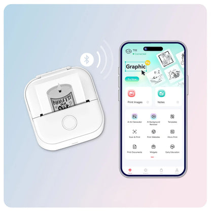 Phomemo T02 Mürekkepsiz Mini Yazıcı